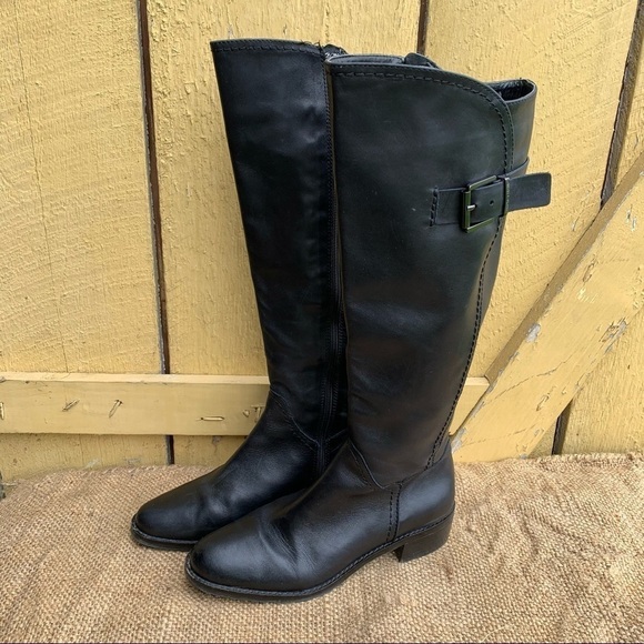 Arturo Chiang Darren Leather Tall Zip Riding Boots - Picture 1 of 7